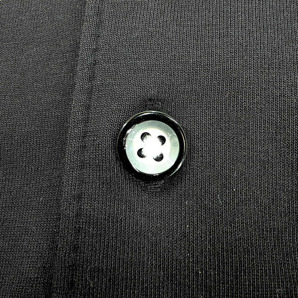 Quiet Luxury Buki Collection Knit Shirt Mens Large Black Supima Stretch - Picture 9 of 13